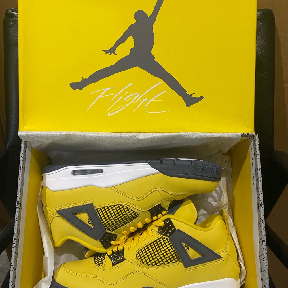 Jordan Yellow and Grey Men's Sneakers